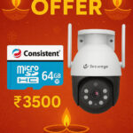 wifi PTZ Camera with 64 GB Card