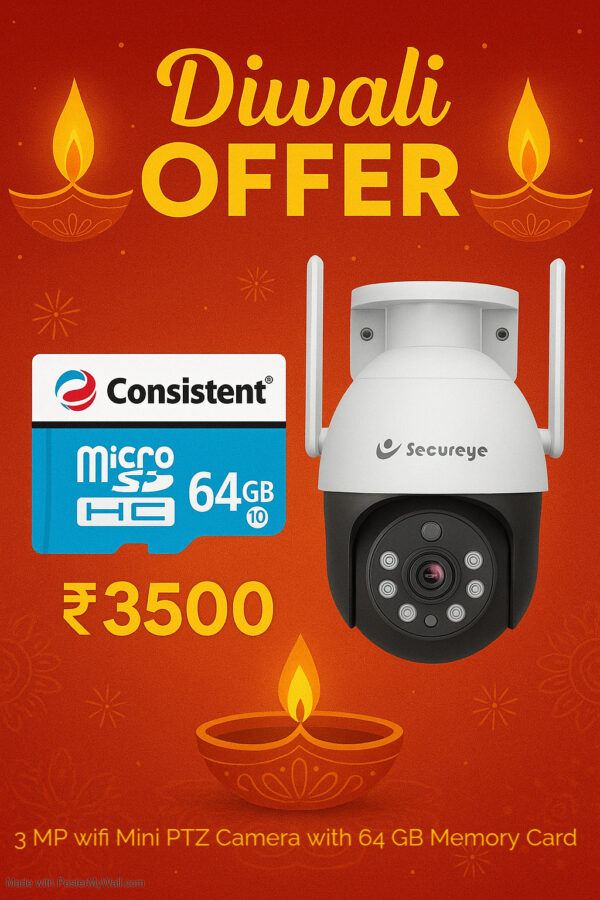 wifi PTZ Camera with 64 GB Card