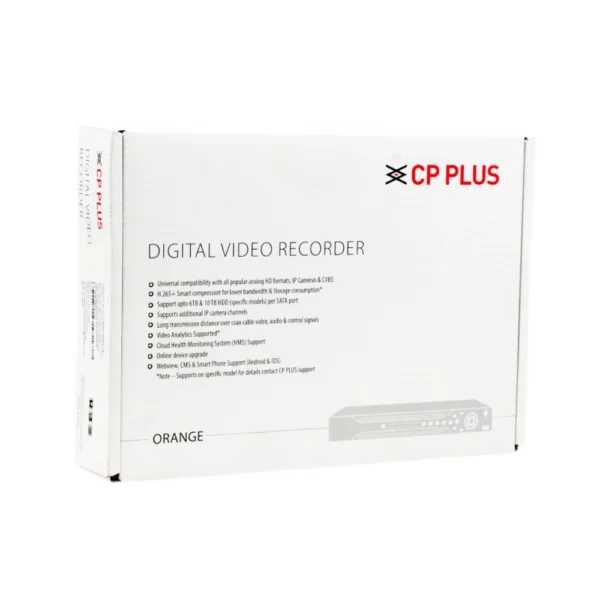 CP-Plus 8ch 5MP 1 SATA H.265+ DVR (CP-UVR-0801F1-IC2)