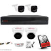 CP PLUS 4 Channal HD DVR 1080p 1Pcs,Outdoor Wired Camera 2.4 MP 2Pcs,Indoor Camera 2.4 MP