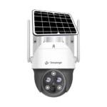 Secureye 4G IP Solar PTZ Camera 3+3mp Duel Lens Outdoor With Night Colour Vision (1 Lens 10X Zoom) (CWC200)