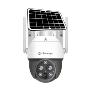 Secureye 4G IP Solar PTZ Camera 3+3mp Duel Lens Outdoor With Night Colour Vision (1 Lens 10X Zoom) (CWC200)