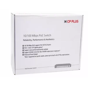 CP-Plus Poe Switch 8 Port (8 FE + 2 FE Port) CP-SAVW-HPU8H2-96